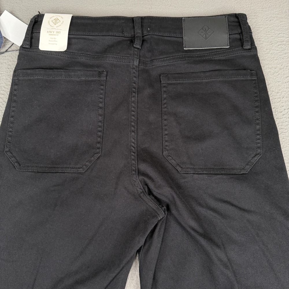 Roark HWY 395 Stovepipe Jeans Womens 29 Black High Rise Denim Pants Casual - Picture 12 of 13